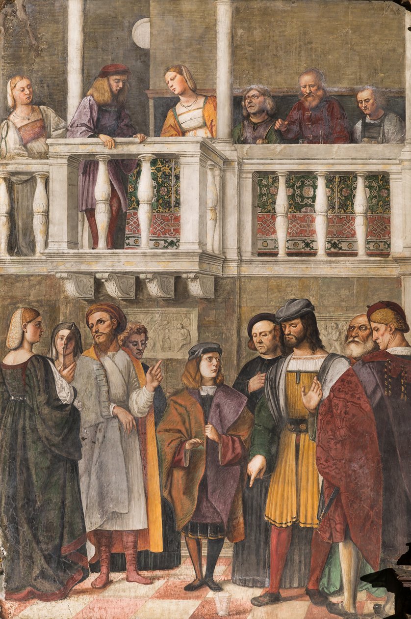 The Miracle of the Glass, School of the Saint, Basilica of St Anthony (basilica of the Saint), Padua, Italien av Girolamo Tessari