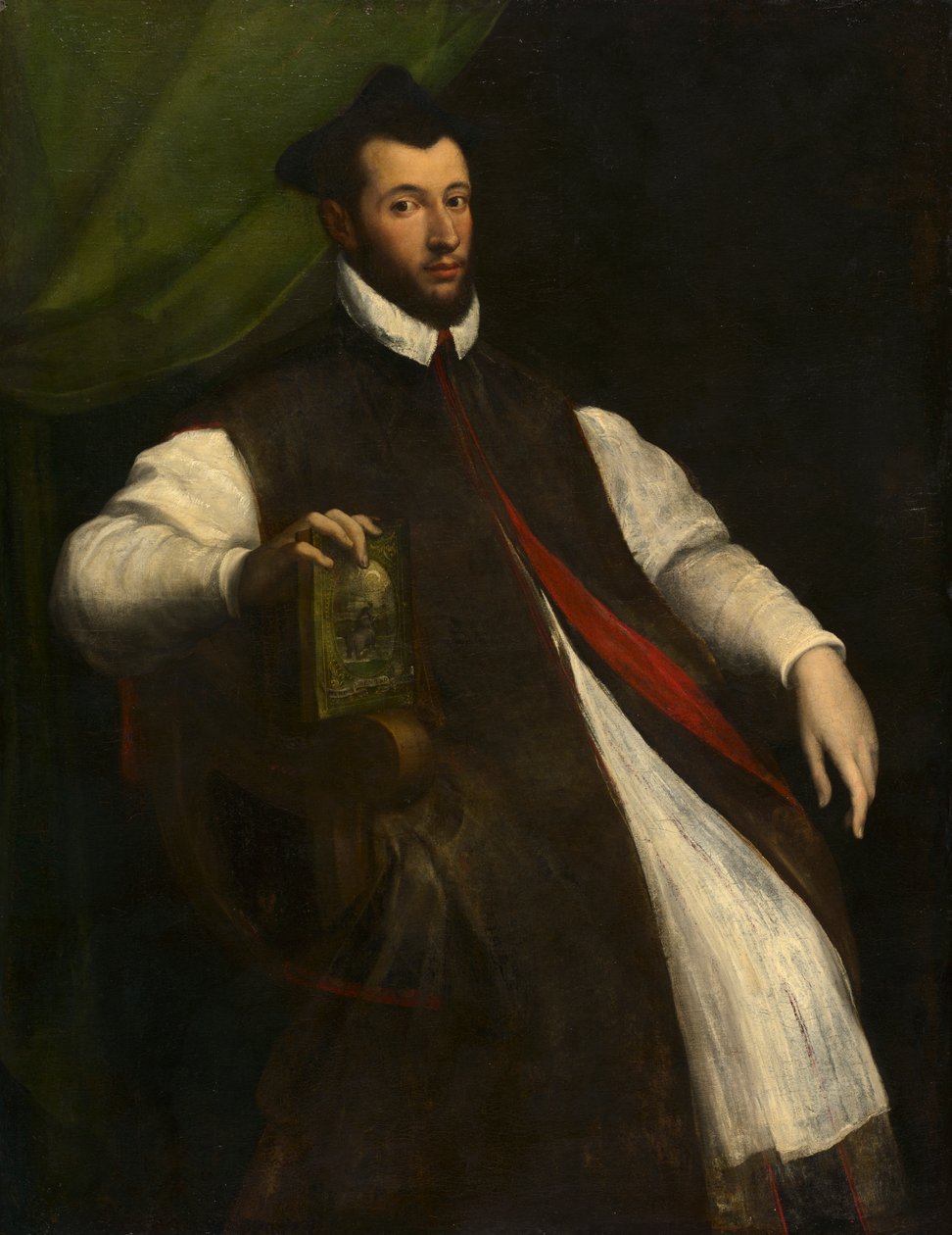 Porträtt av en prelat, mitten av 1500-talet (olja på duk) av Girolamo da Carpi