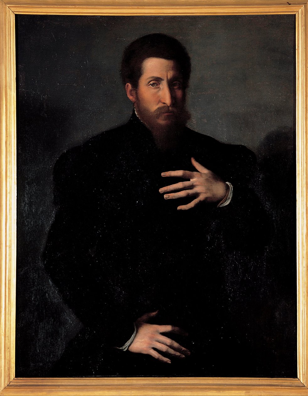 Porträtt av en viril man av Girolamo da Carpi