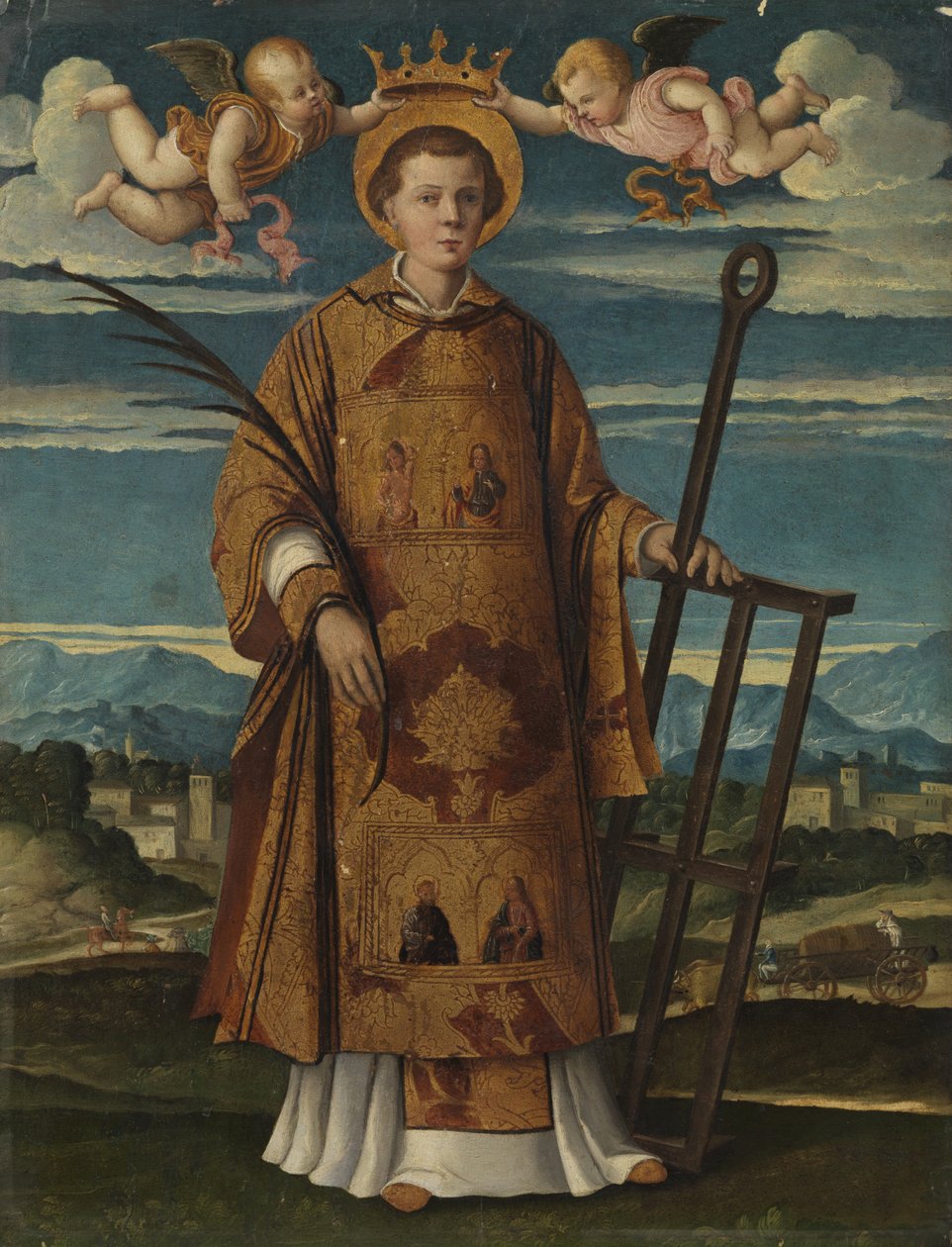 Saint Lawrence, ca 1520-30 av Girolamo da Santacroce