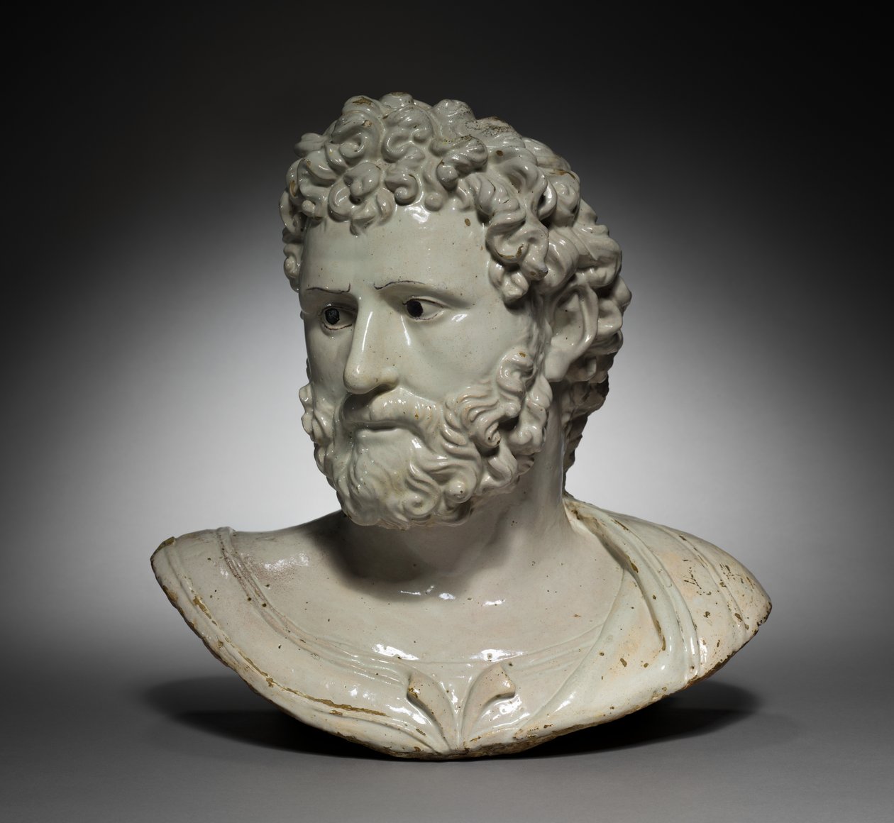 Byst av en klassisk hjälte eller kejsare av Girolamo della Robbia