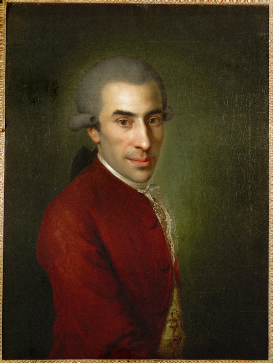 Ignaz von Born, vän och beskyddare till W. A. Mozart (olja på duk) av Giulia Lama