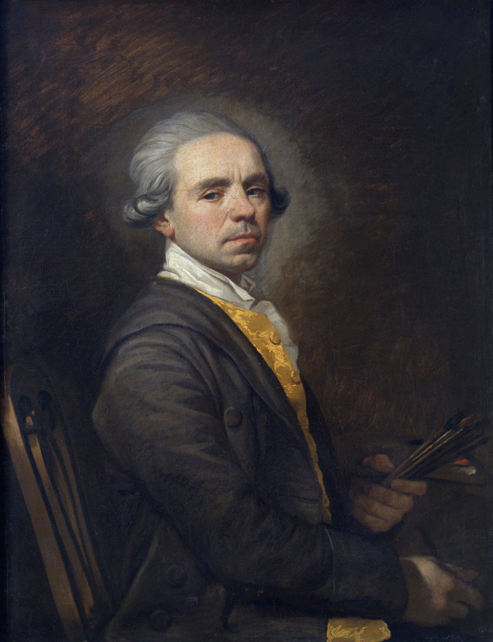 Självporträtt, ca 1780 (olja på duk) av Giuliano Traballesi