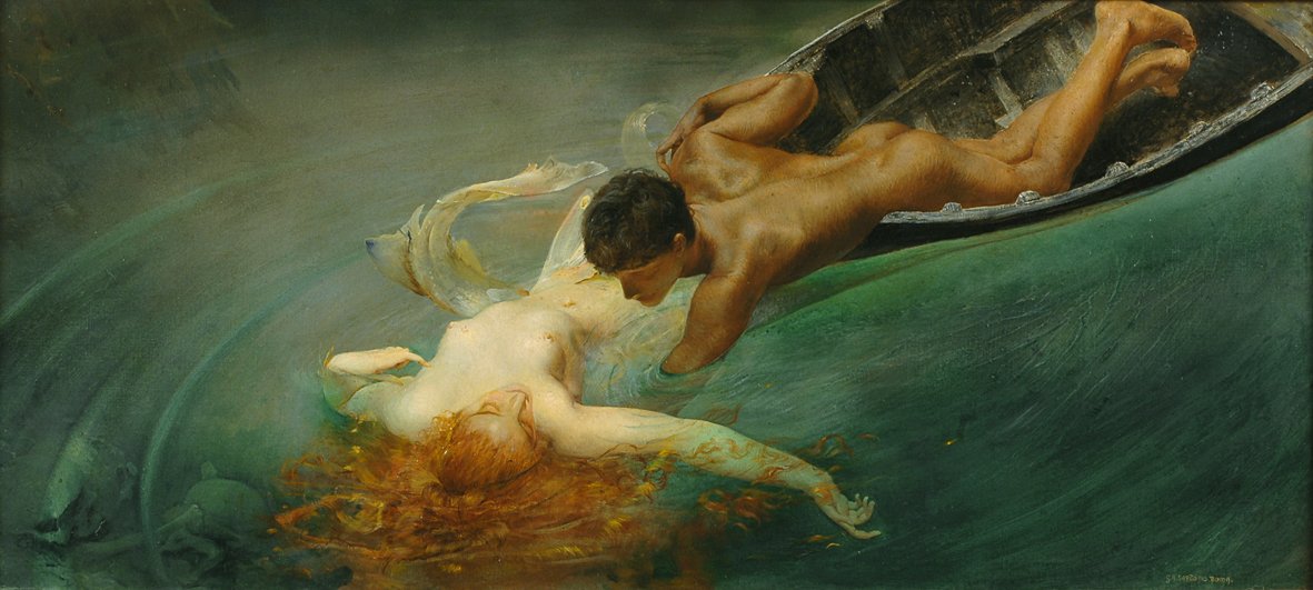  La Sirenan av Giulio Aristide Sartorio