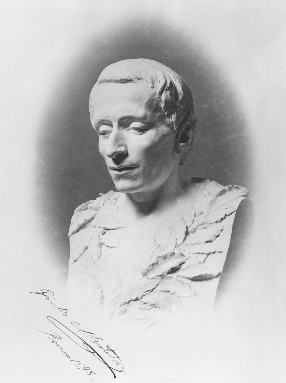 Byst av Giacomo Leopardi, 1895 (marmor) av Giulio Monteverde