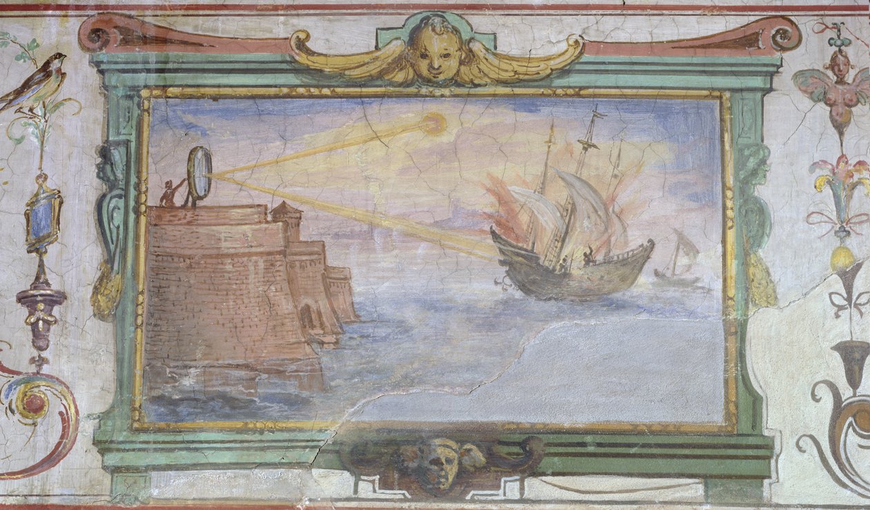 Brinnande speglar, Matematikrummet, 1587-1609 av Giulio Parigi