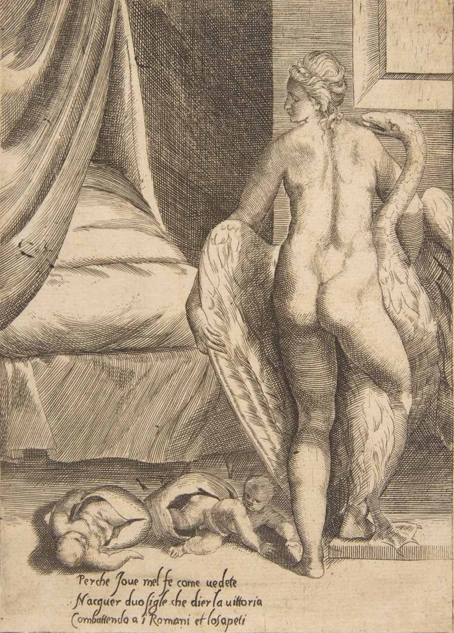 Leda och svanen, från 