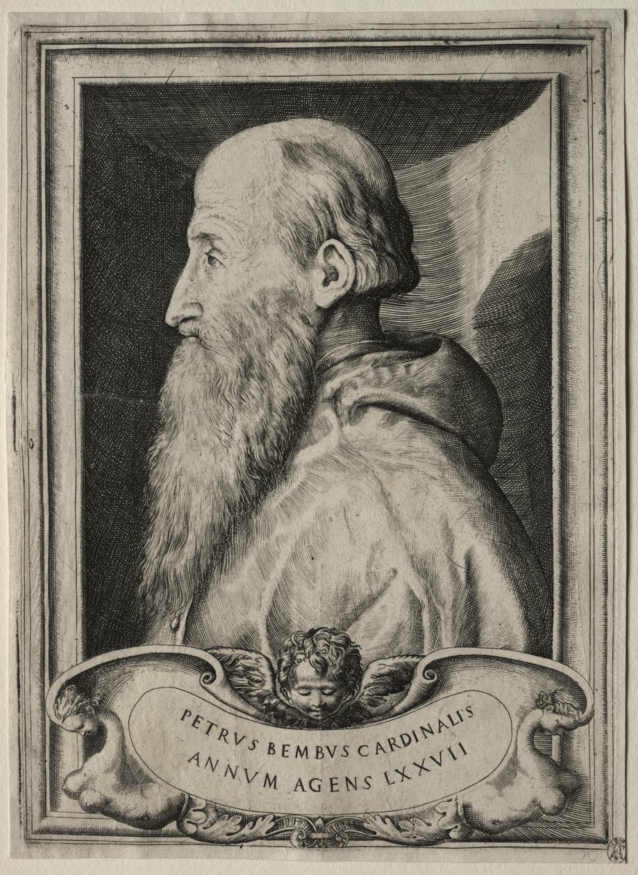 Porträtt av kardinal Pietro Bembo av Giulio Bonasone