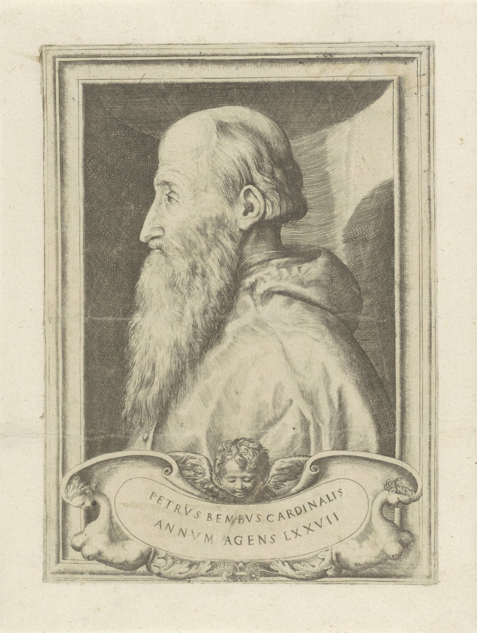 Porträtt av kardinal Pietro Bembo av Giulio Bonasone