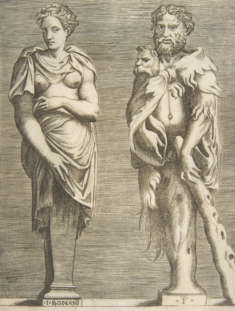 Villkor för Hercules och Deianira, ca. 1531-76., ca. 1531-76. av Giulio Bonasone