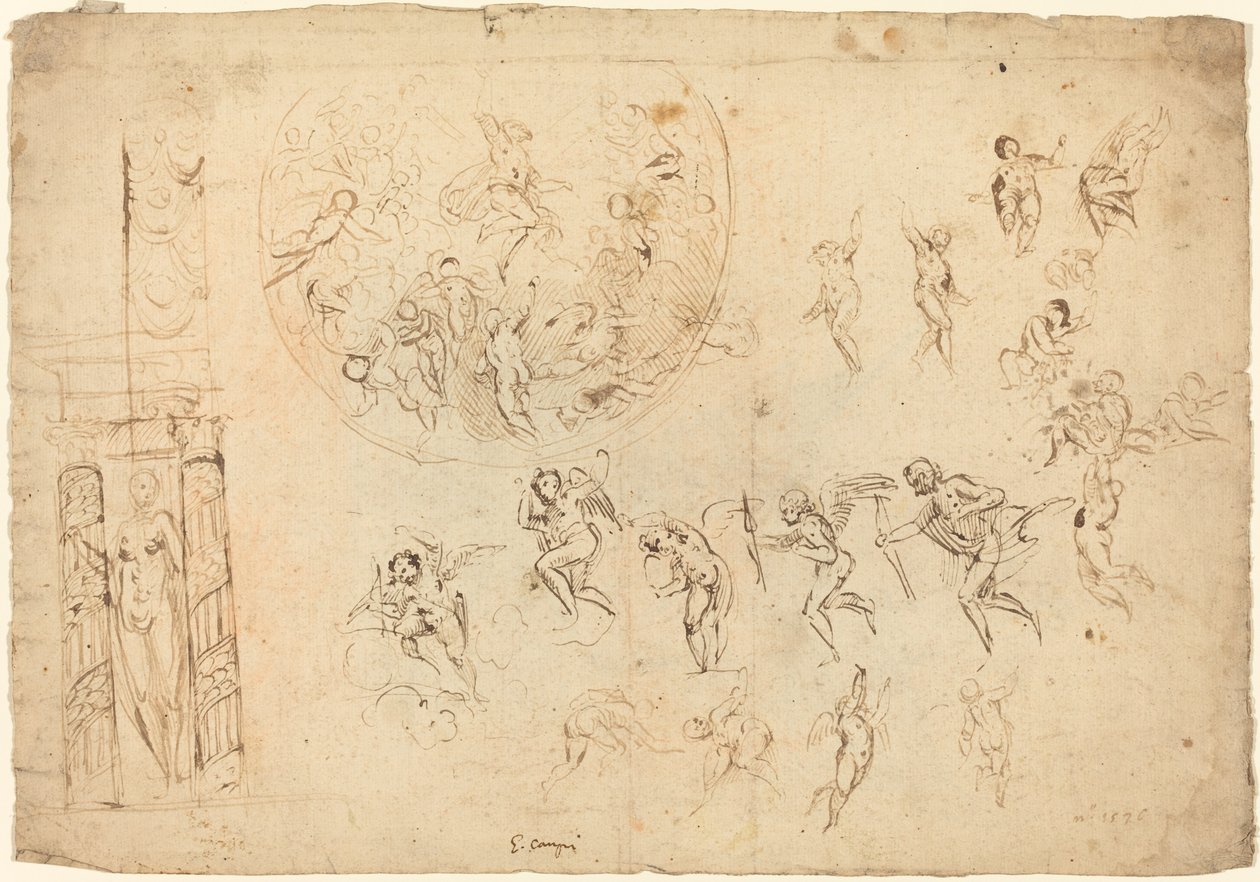 En himmelsfärd och andra studier av Giulio Campi