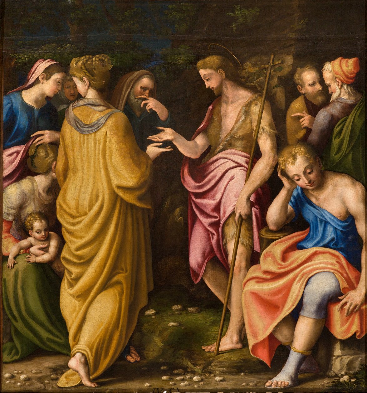 Chapel of Our Lady of the People, Första spännvidden på södra sidan, Julius Camps, Baptistens predikan 1569 av Giulio Campi