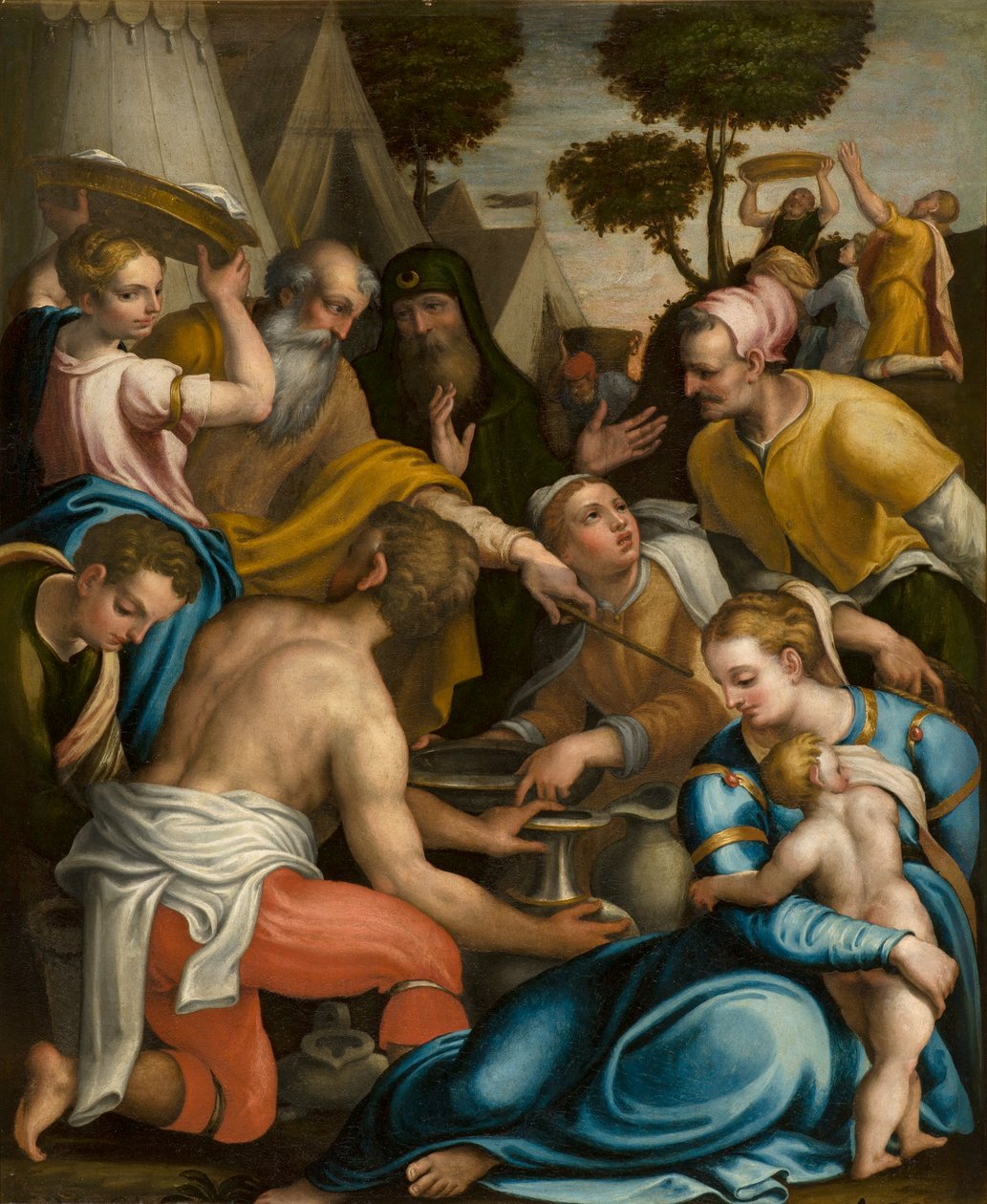 Kapellet av SS sakramentet, First Span North Side, Giulio Campi, Collection of Manna av Giulio Campi