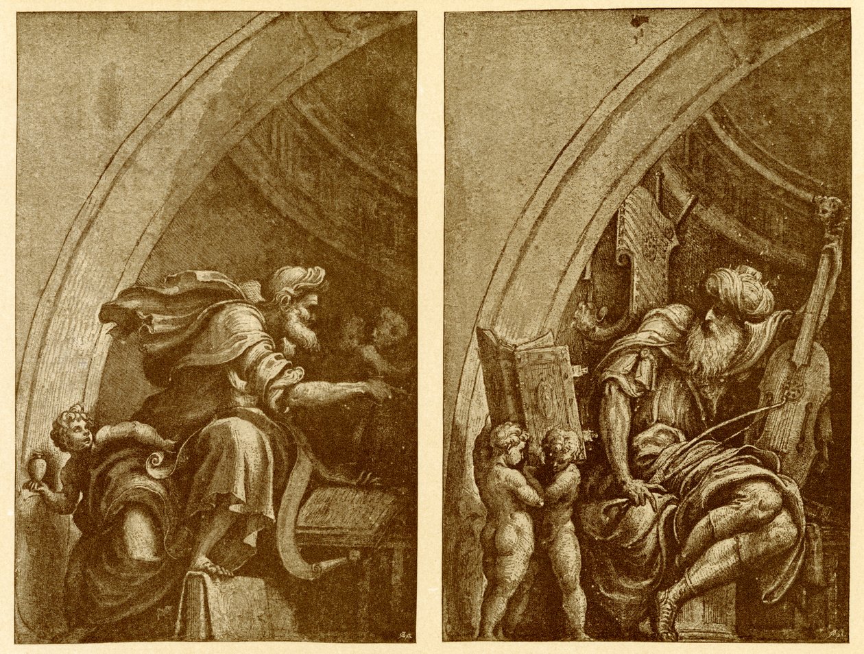 Motiv för fresken i S. Sigismondo Cremona av Giulio Campi
