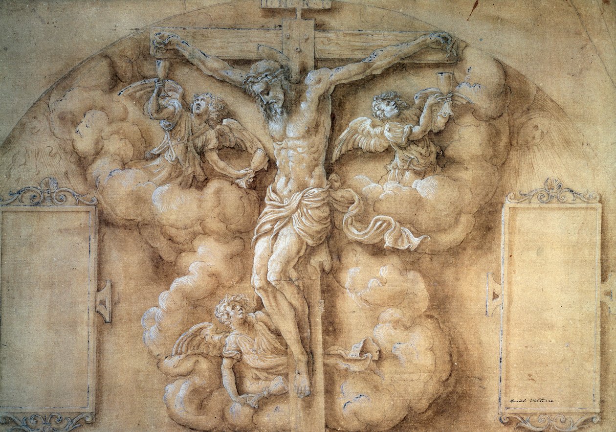 Korsfästelsen, 1547. av Giulio Campi