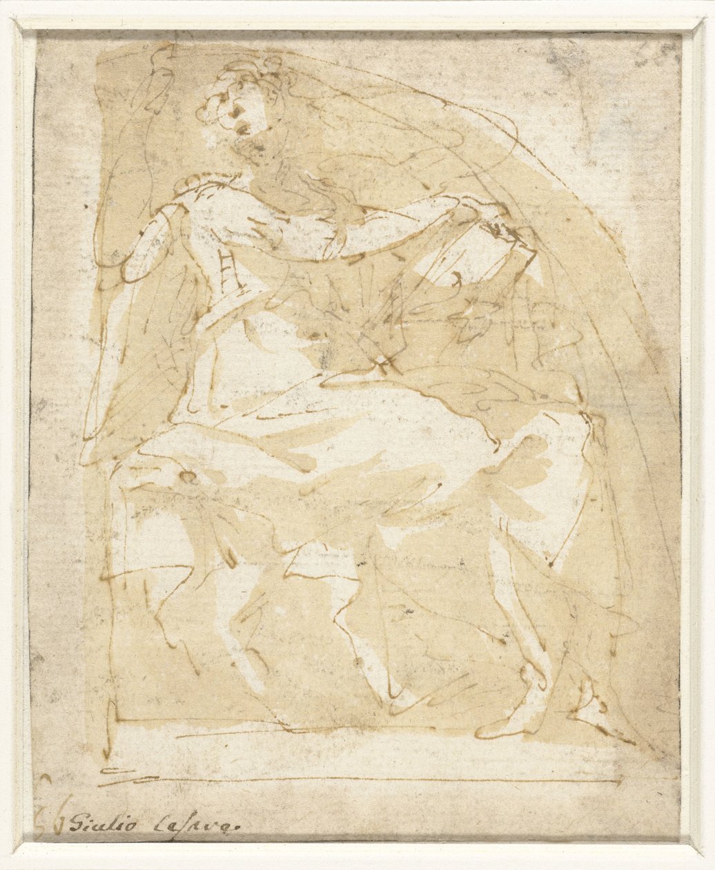 Ängel med en bok av Giulio Cesare Procaccini