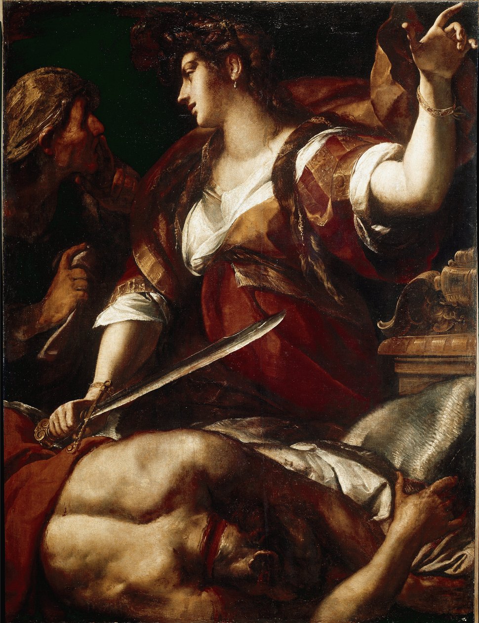 Judith och Holofernes (olja på duk av Giulio Cesare Procaccini