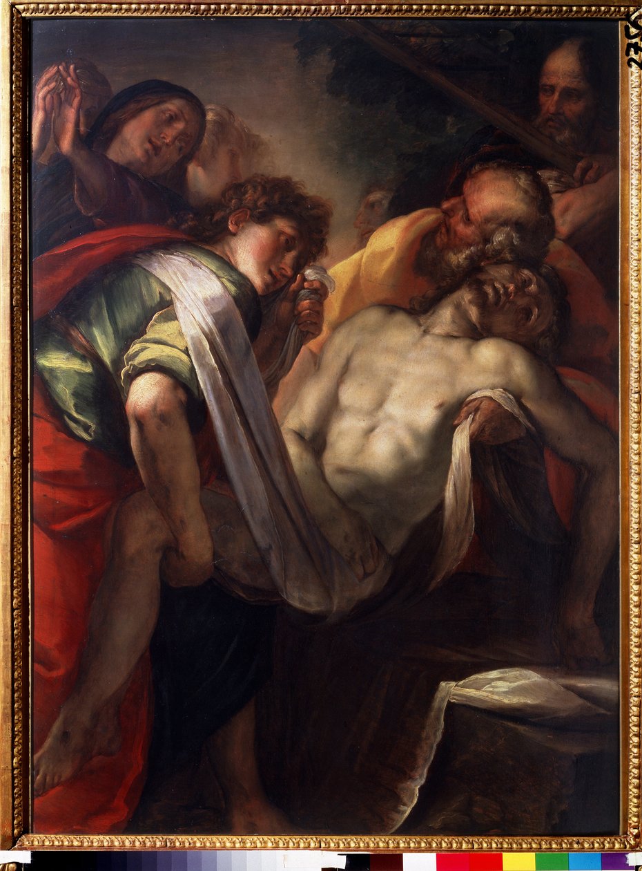 ""La mise au tombeau"" (Kristi gravläggning) Målning av Giulio Cesare procaccini (1574-1625) omkring 1620 Pushkin-museet, Moskva av Giulio Cesare Procaccini