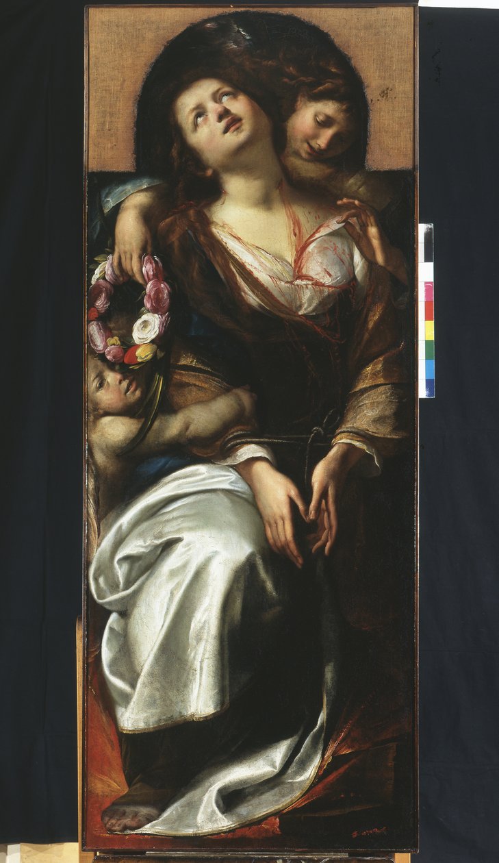 S:ta Cecilia med två änglar av Giulio Cesare Procaccini