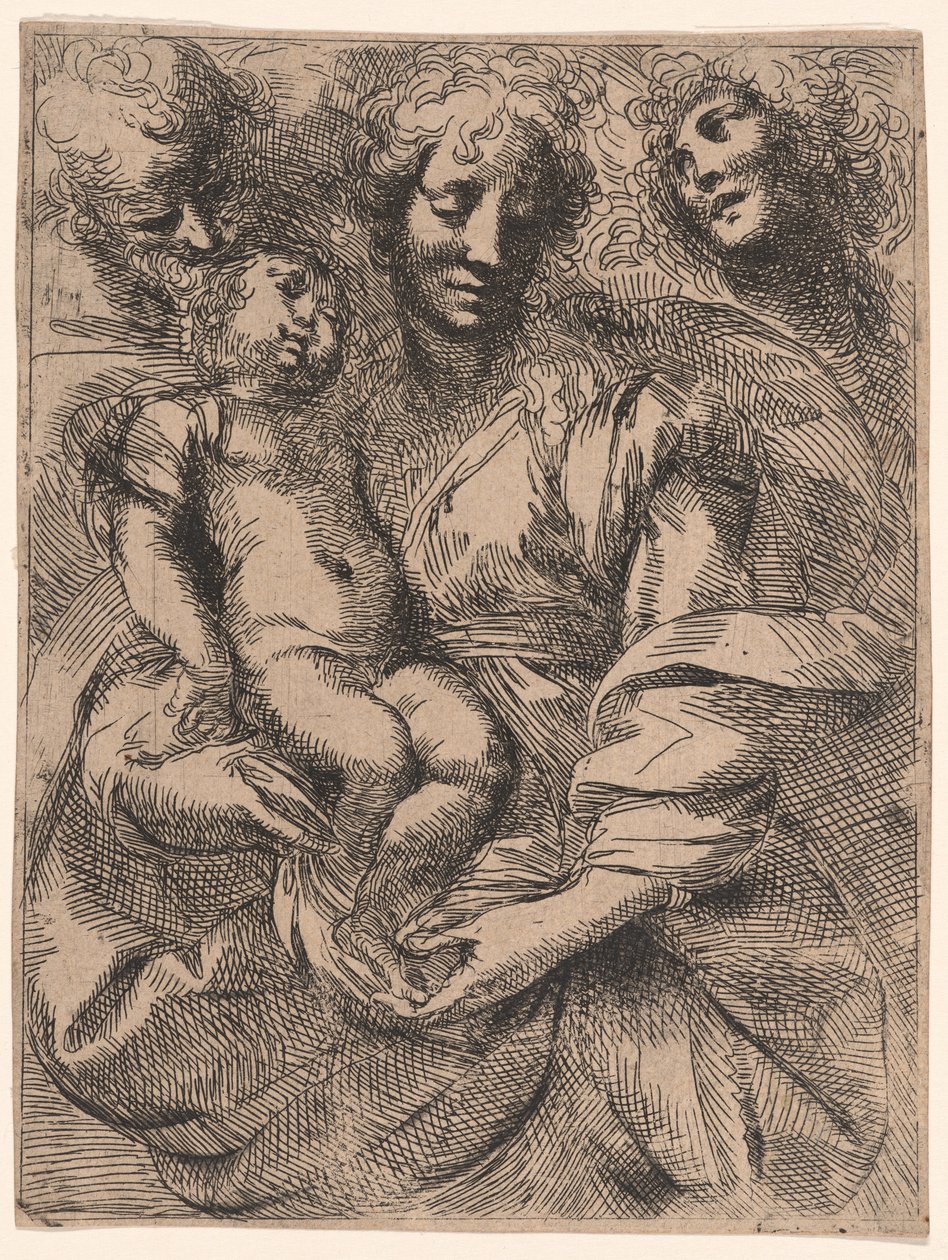 Den heliga familjen av Giulio Cesare Procaccini