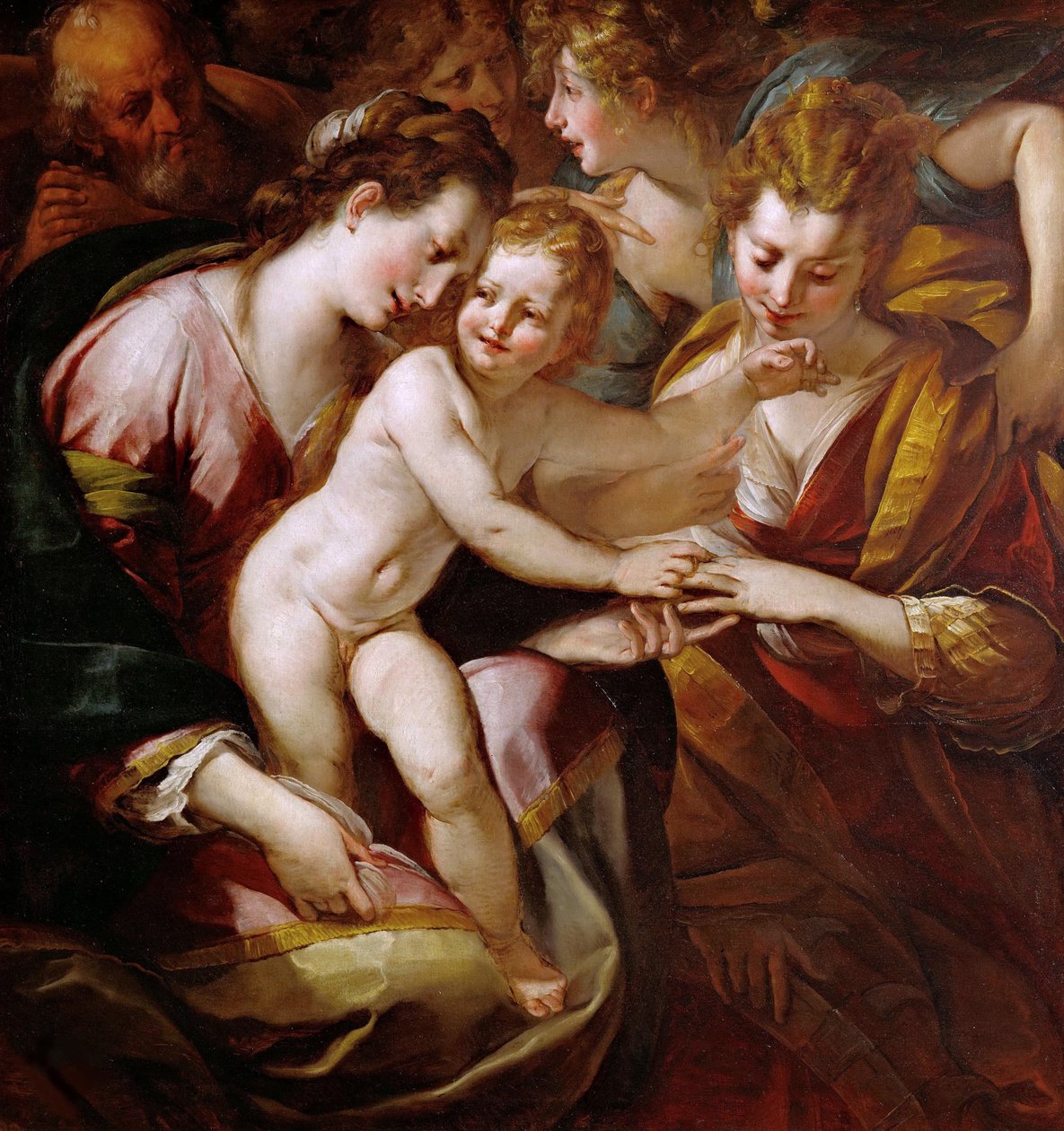 Saint Catherines mystiska äktenskap, ca. 1616-1618. av Giulio Cesare Procaccini
