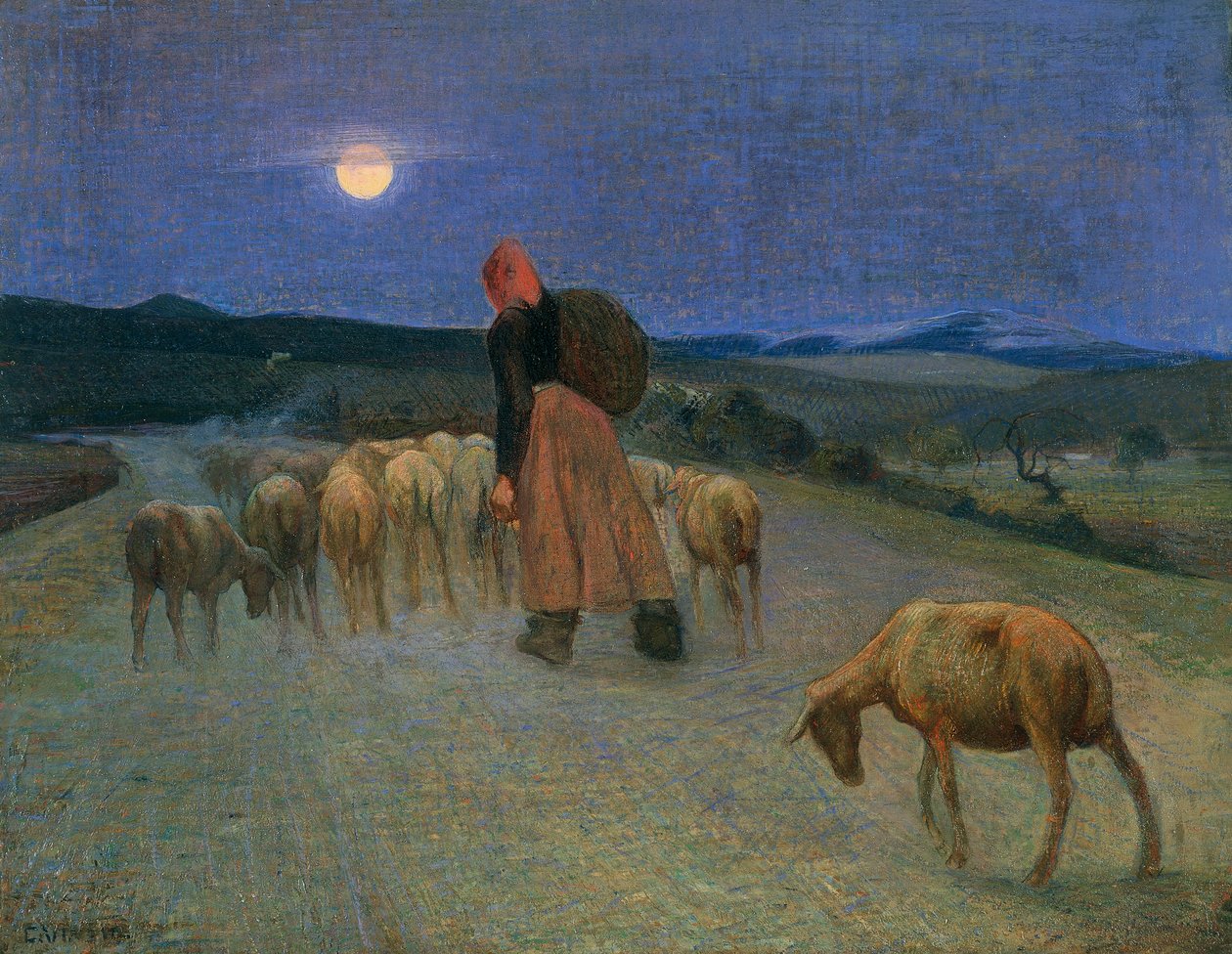 Gå tillbaka till vikning (olja på duk) av Giulio Cesare Vinzio