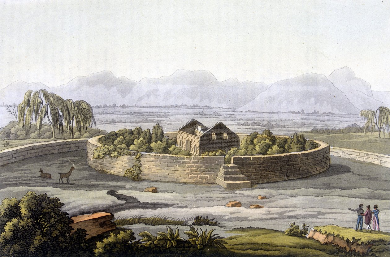 Porteresse Inca - i "" Den antika och moderna kostymen"" av Giulio Ferrario