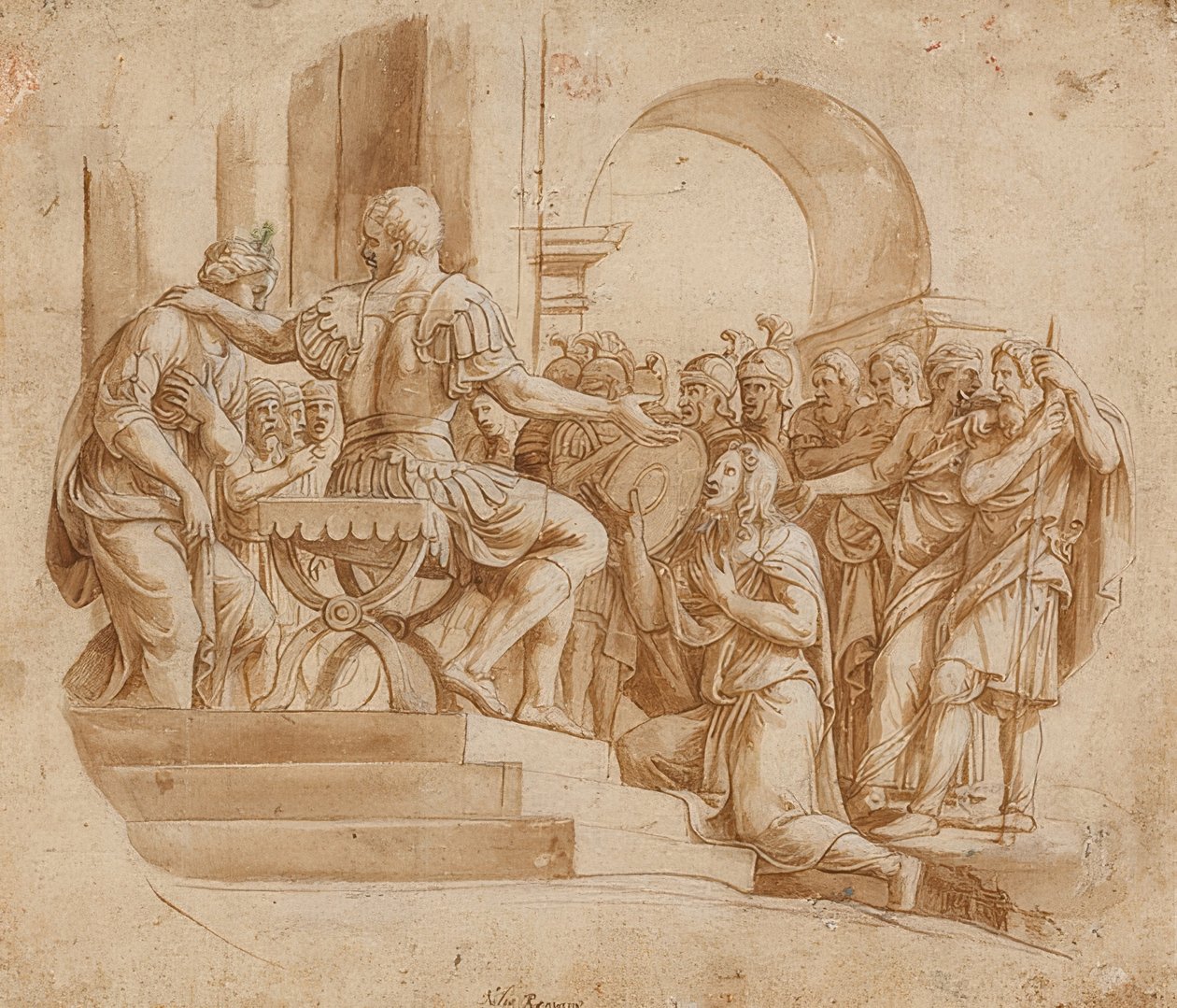 Scipios avhållsamhet. Omkring 1530/32 av Giulio Romano