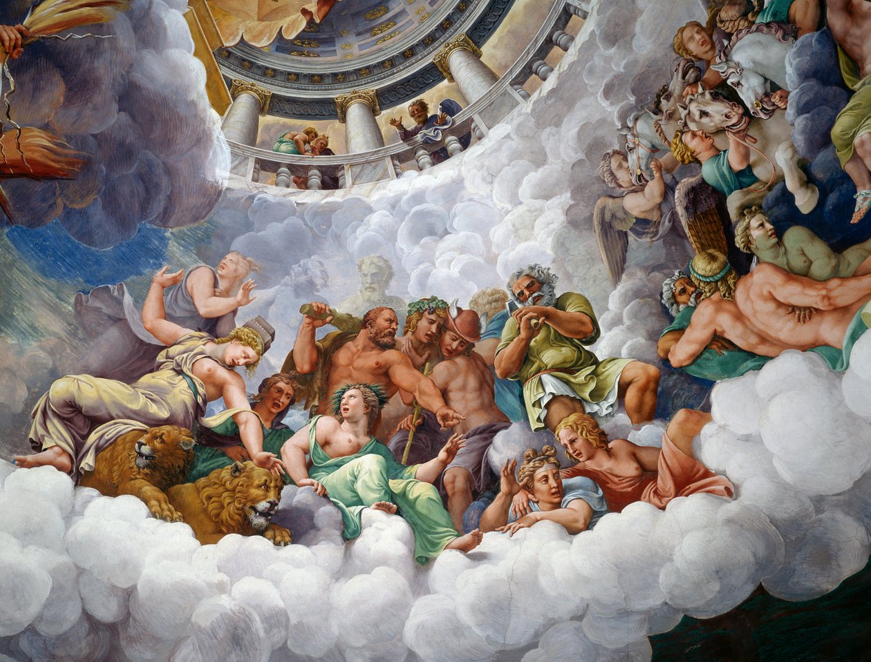 Olympus gudar av Giulio Romano
