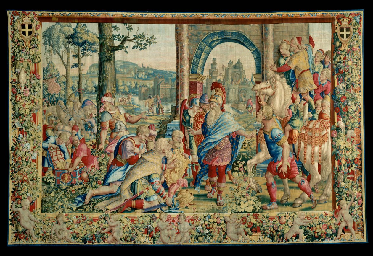 Historien om Scipio: Mottagandet av den ... av Giulio Romano