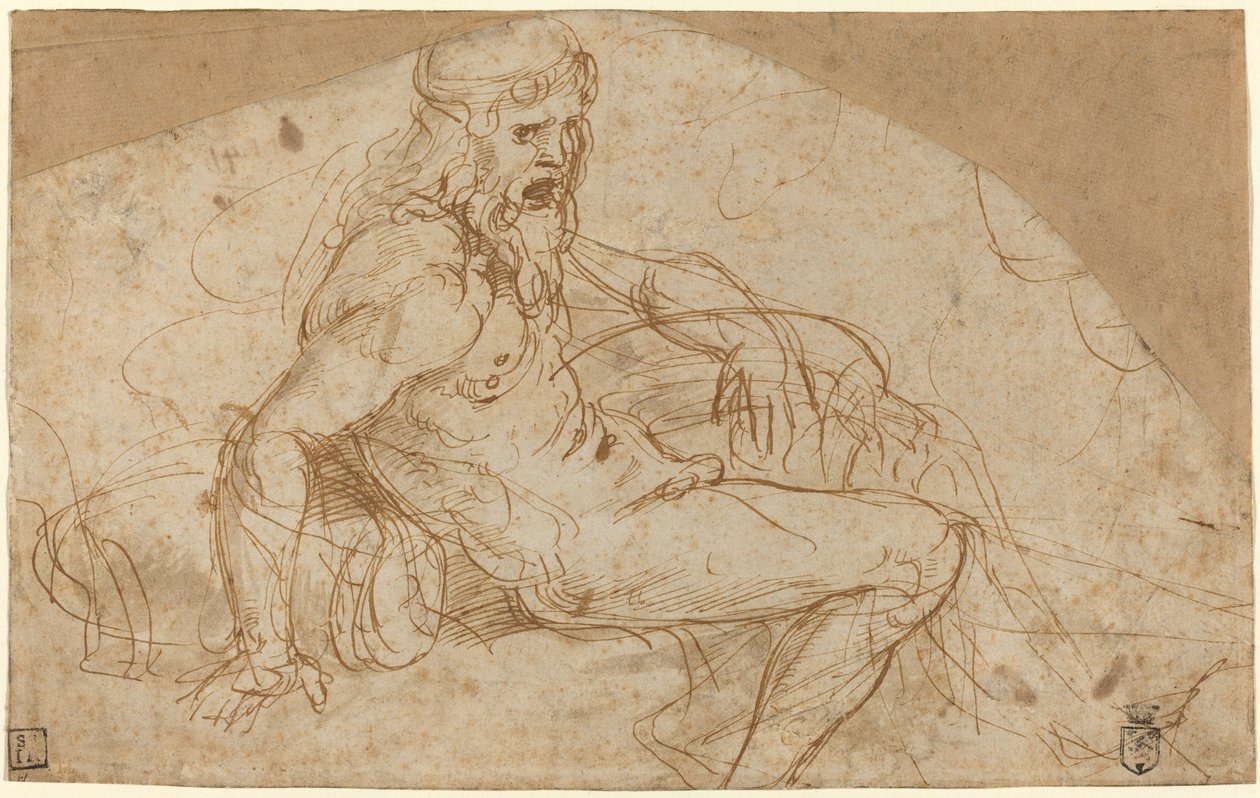 River God av Giulio Romano