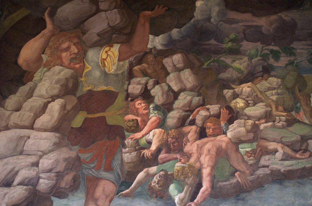 Jättarnas fall Jättarnas hall av Giulio Romano