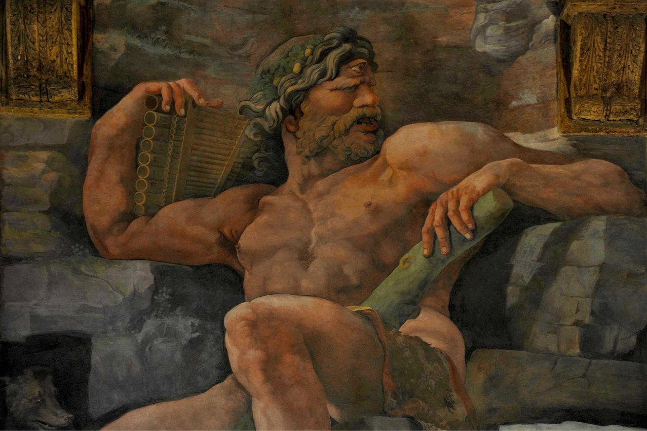Jättarnas fall Jättarnas hall, 1536 av Giulio Romano