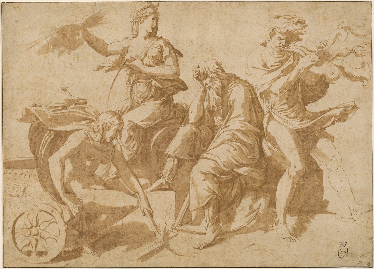 De fyra elementen av Giulio Romano