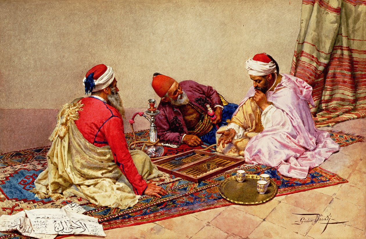 Backgammonspelarna av Giulio Rosati