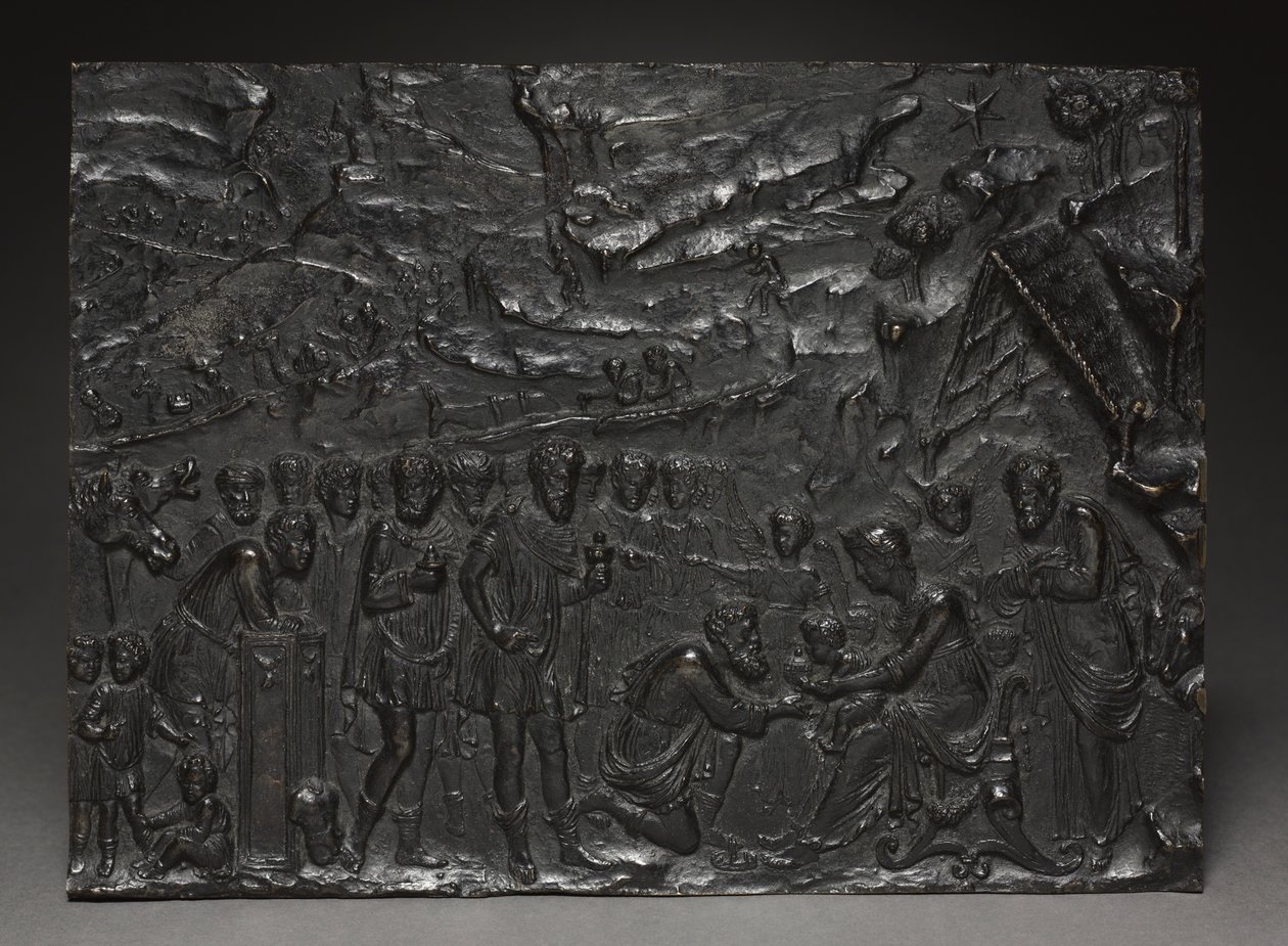Tillbedjan av Magi, ca. 1500-1525. av Giulio della Torre