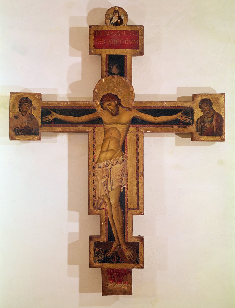 Korsfästelse (tempera på panel) av Giunta Pisano