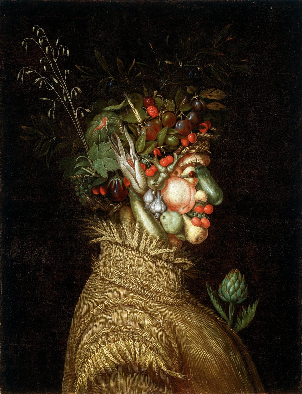 Allegoriskt porträtt- sommar av Giuseppe Arcimboldo