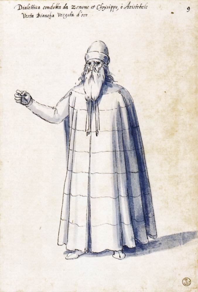 Costume of the allegorical figure Dialectic av Giuseppe Arcimboldo