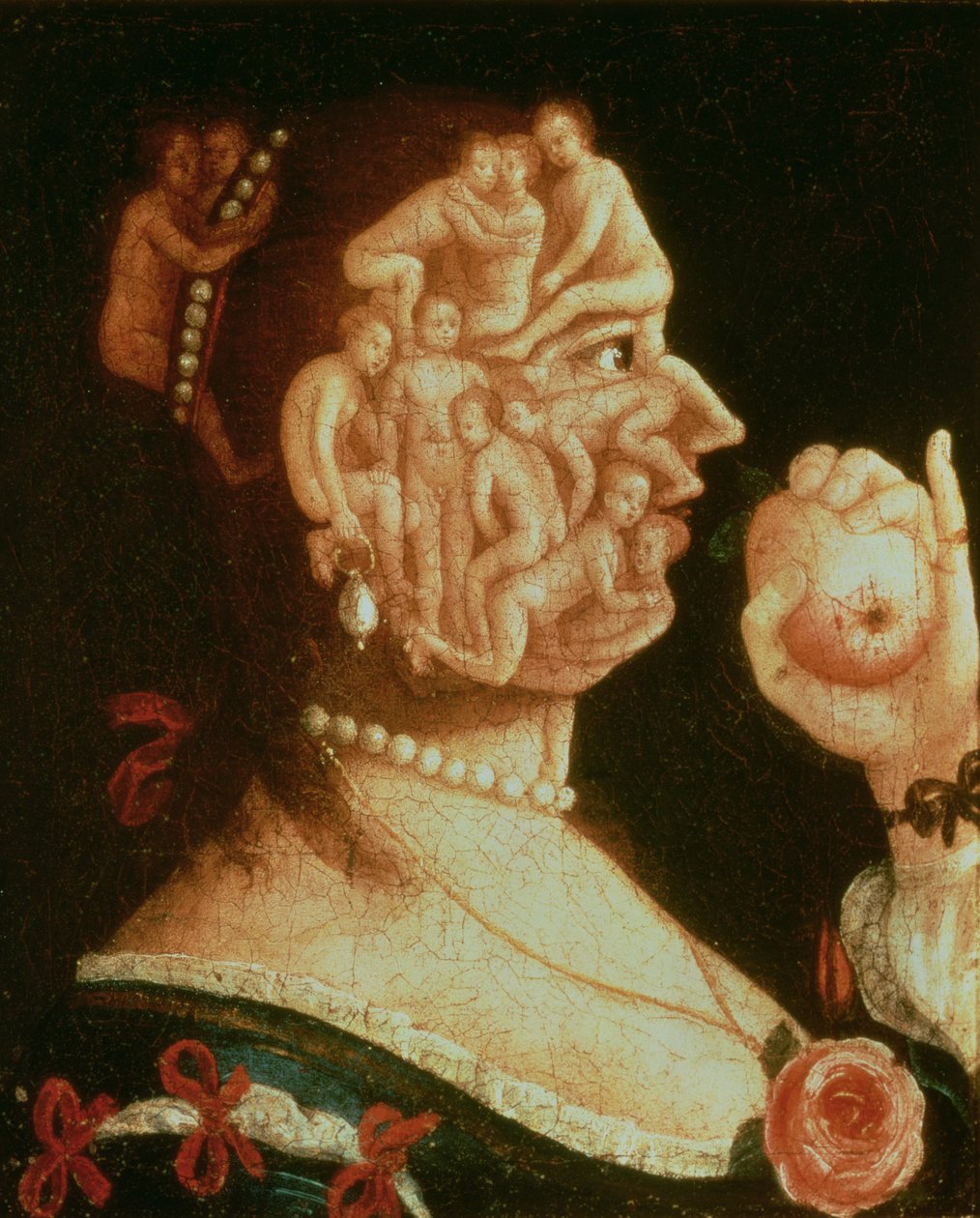 Porträtt av Eva (olja) av Giuseppe Arcimboldo