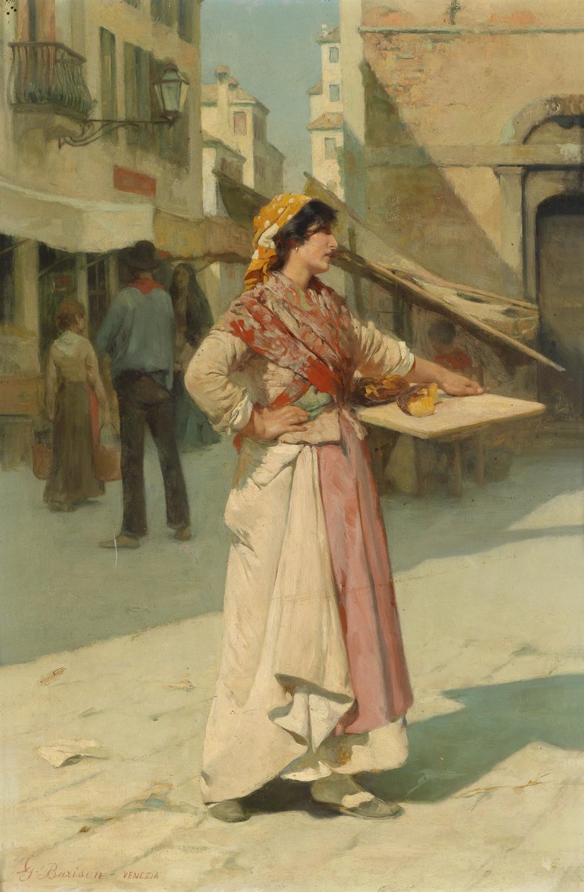 Venetiansk säljare av Giuseppe Barison