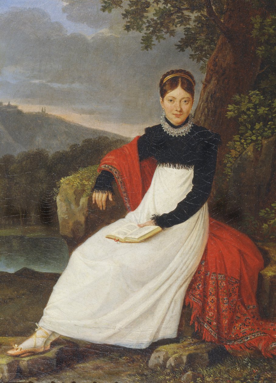 Porträtt av Maria Carolina av Österrike, drottning av Neapel och Sicilien av Giuseppe Cammarano