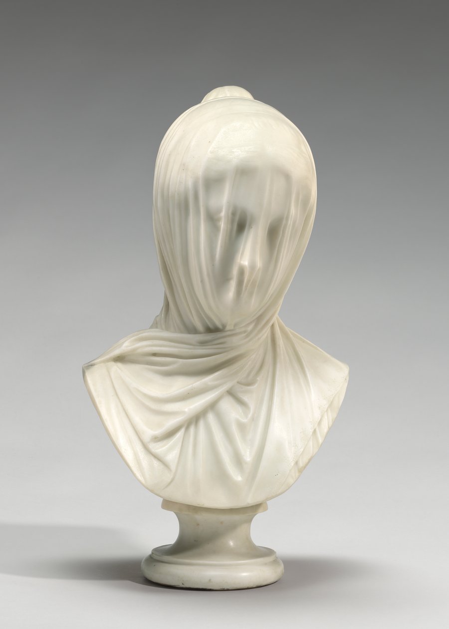 Den beslöjade nunnan, ca 1860 (marmor) av Giuseppe Croff