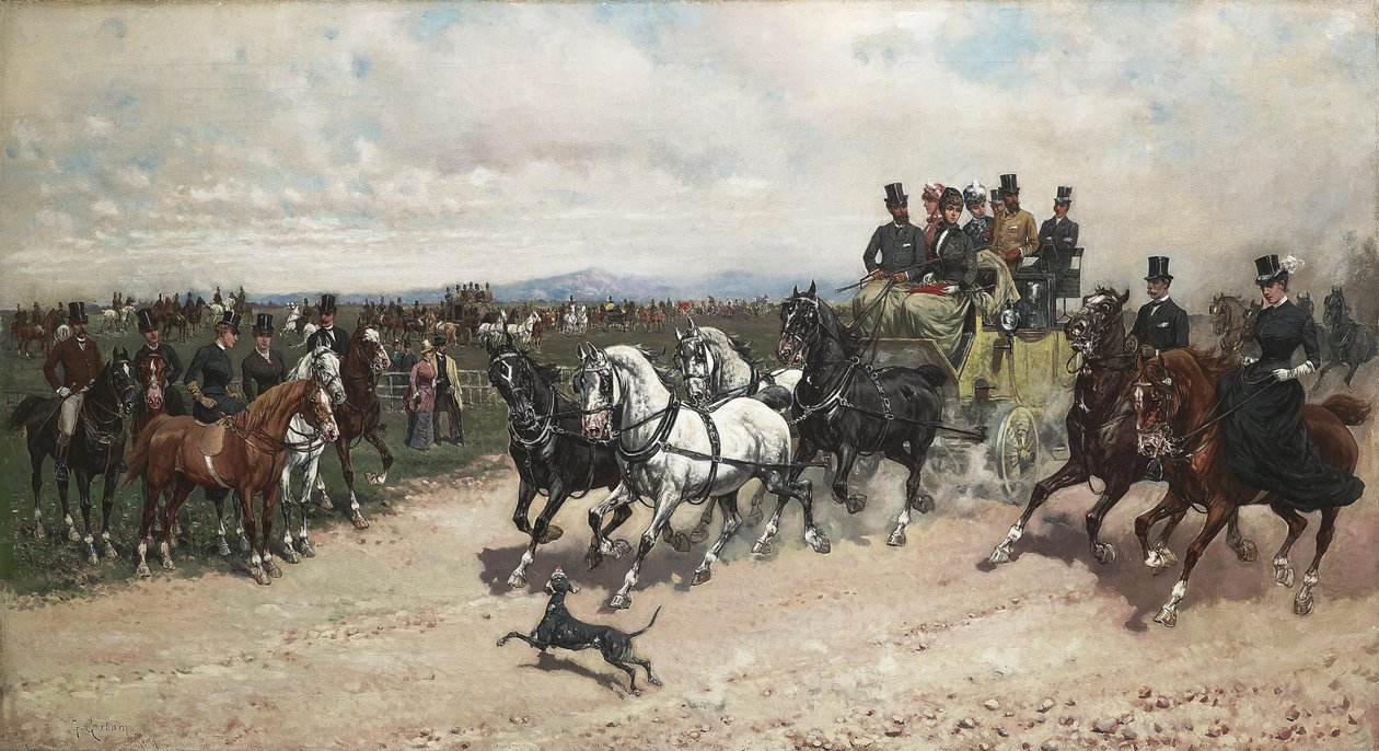 Die Rückkehr von den Capannelle av Giuseppe Gabani