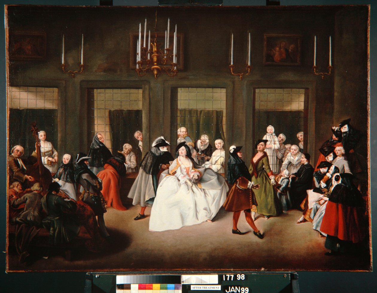 The Convent Parlour, c.1760 av Giuseppe Gobbis