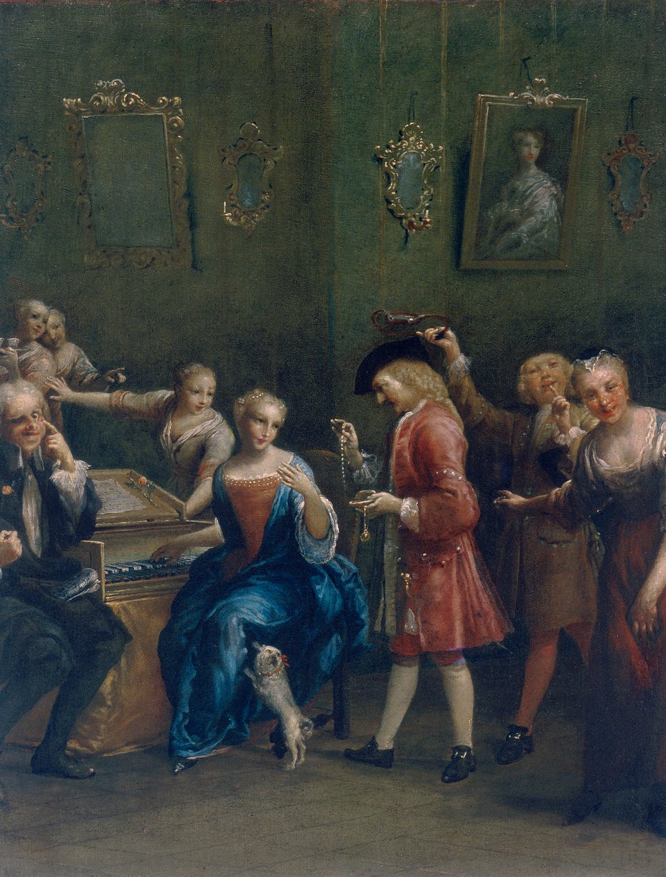 The Canterina Corteggiata (den bejlede sangerinde) swed av Giuseppe Maria Crespi