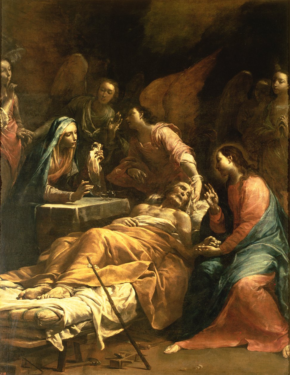 St Josephs död, ca 1712 av Giuseppe Maria Crespi
