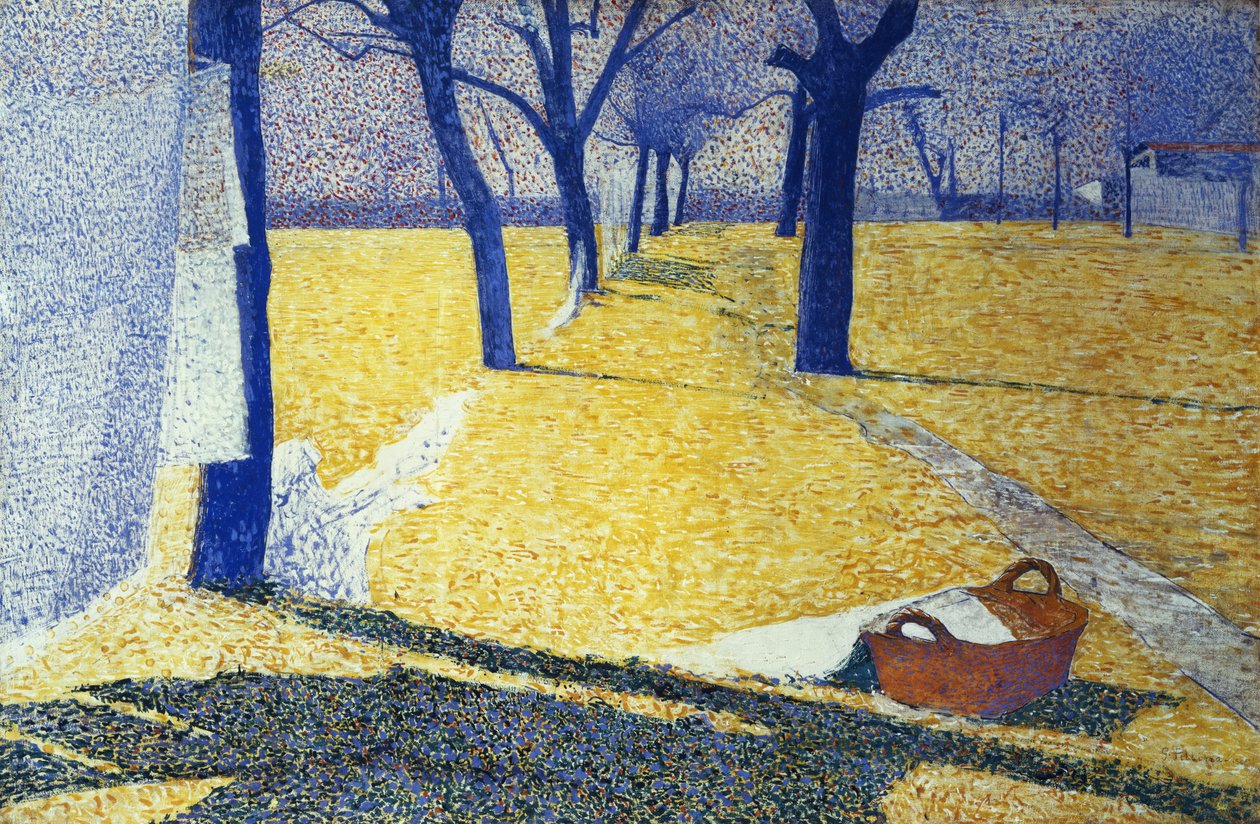 Tvätt i solen, 1905 av Giuseppe Pellizza da Volpedo