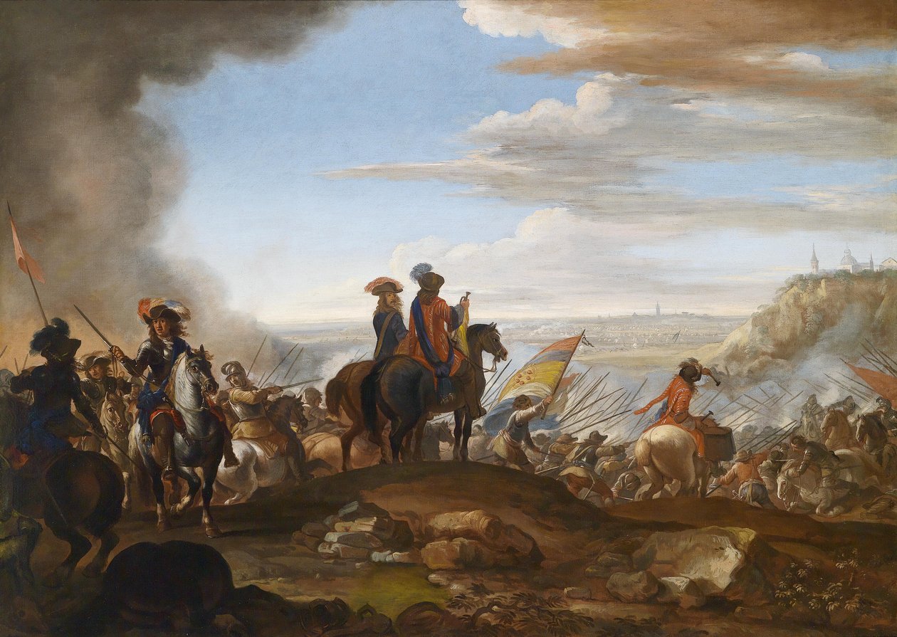 Die Truppen des Großherzogs Cosimo III. von Toskana im Gefecht av Giuseppe Pinacci