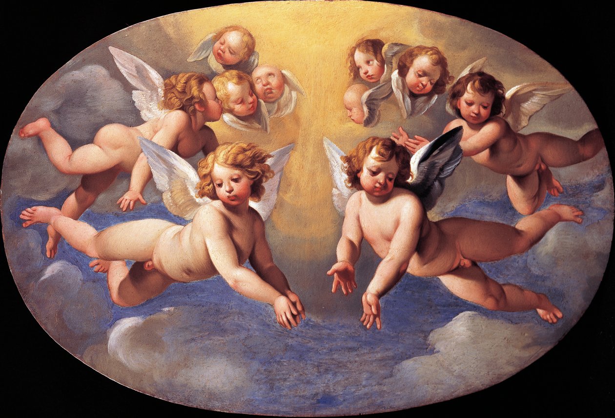 Änglarnas ära av Giuseppe Cesari (1568-1640) av Giuseppe Cesari